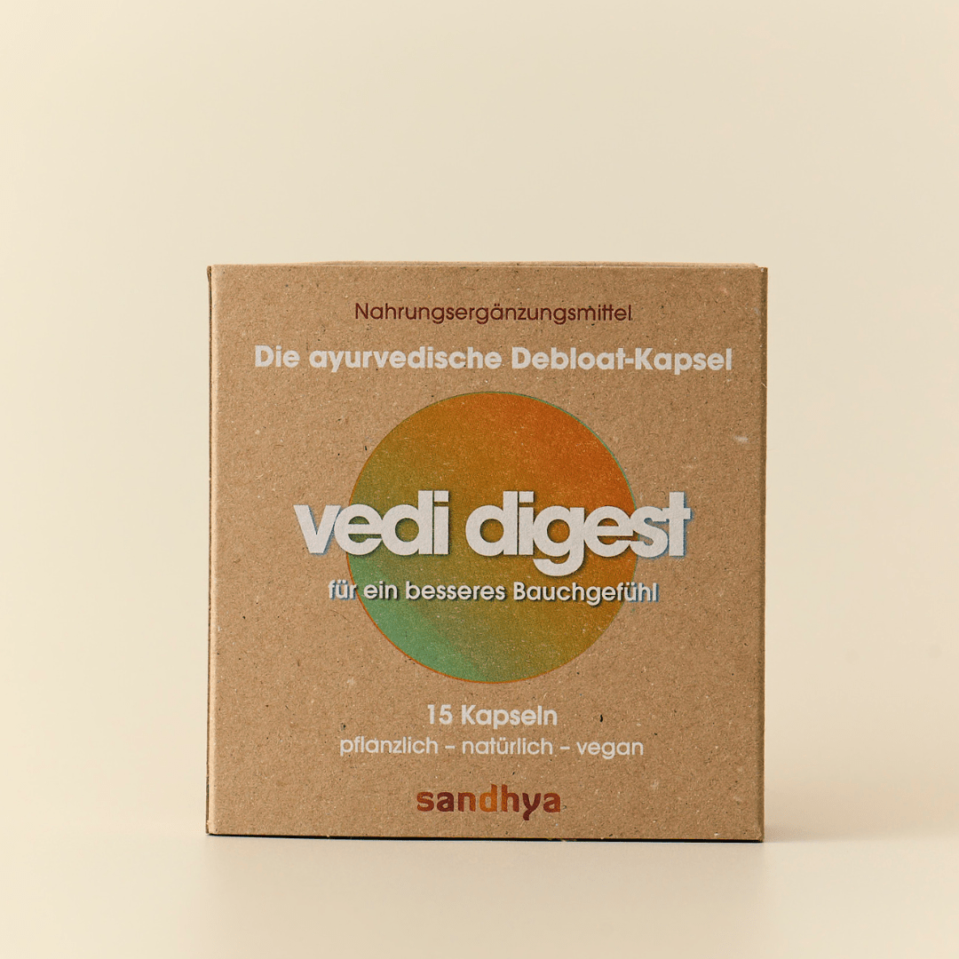Vedi Digest ayurvedische Debloat-Kapsel für besseres Bauchgefühl 15 Kapseln pflanzlich natürlich vegan