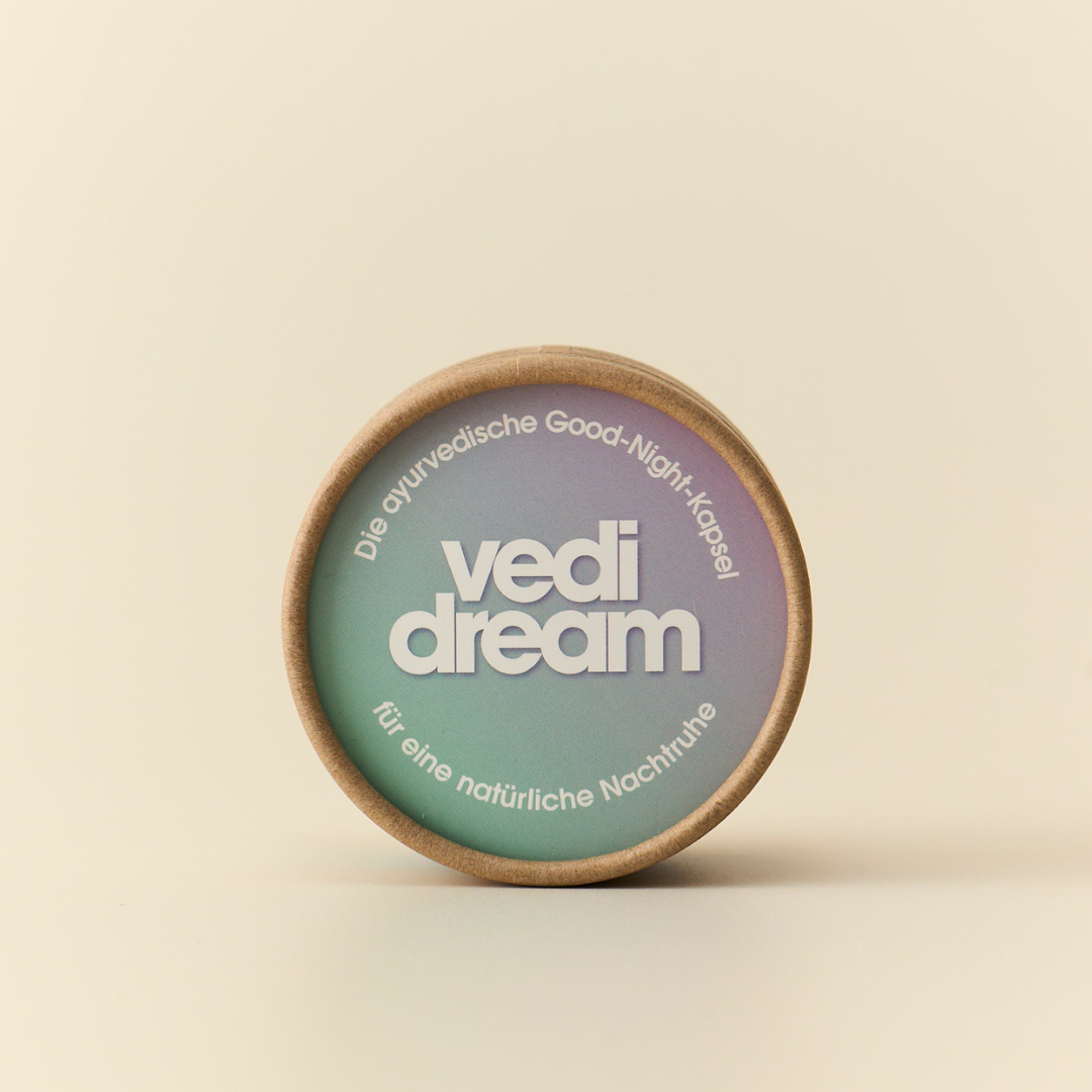 Vedi Dream ayurvedische Good-Night-Kapsel für natürliche Nachtruhe und erholsamen Schlaf pflanzlich natürlich vegan