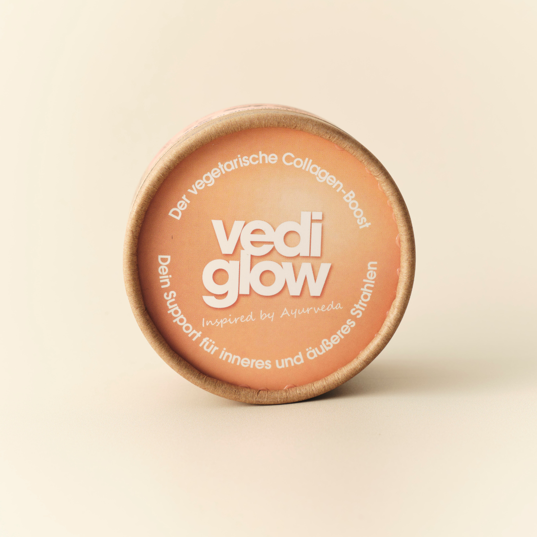 Vedi Glow vegetarischer Kollagen-Boost Dose für inneres und äußeres Strahlen im Produktshot